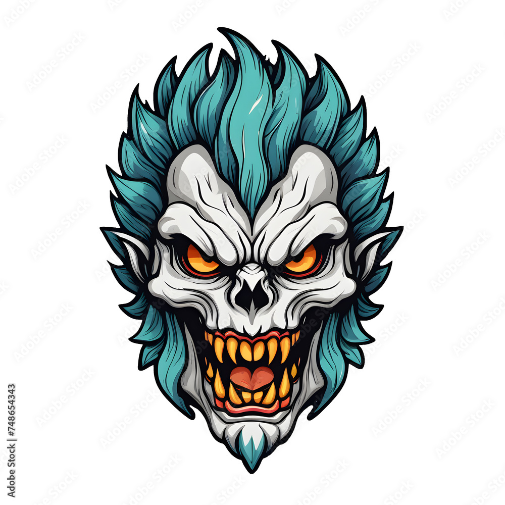 Obraz premium devil head design colorful concept