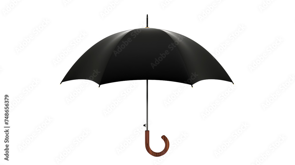 a black umbrella isolated on transparent background a black umbrella isolated on transparent background
