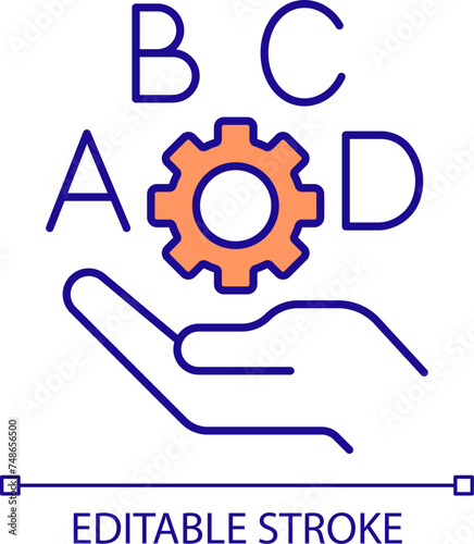 Task management technique RGB color icon. Workflow managing, focus control. Process optimization, self organization. Isolated vector illustration. Simple filled line drawing. Editable stroke