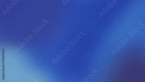 Seamless looping animation of freeform blue gradient with noise photo