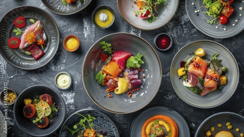 Seasonal ingredient showcase, integrating classic cooking methods with modern, Instagrammable plating techniques.