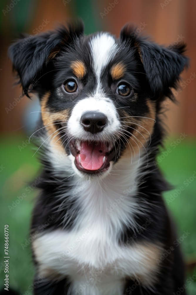 Cute beautiful domestic dog or puppy