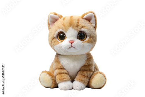 cat doll on a transparent background