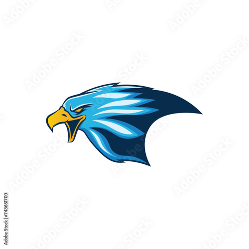 Eagle mascot logo esport design