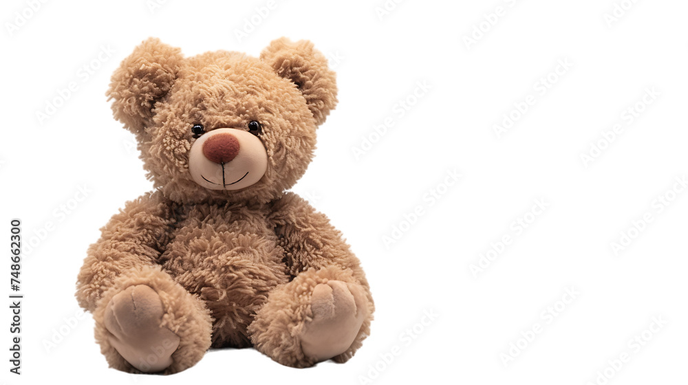 Obraz premium toy teddy isolated on transparent background 