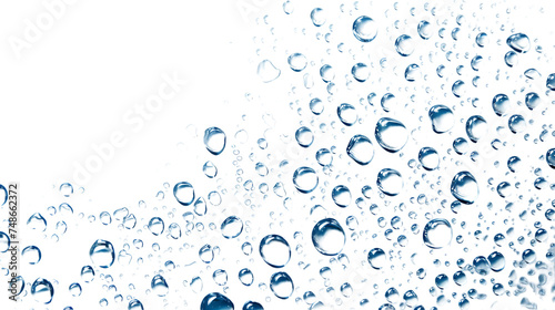 water droplets isolated on transparent background