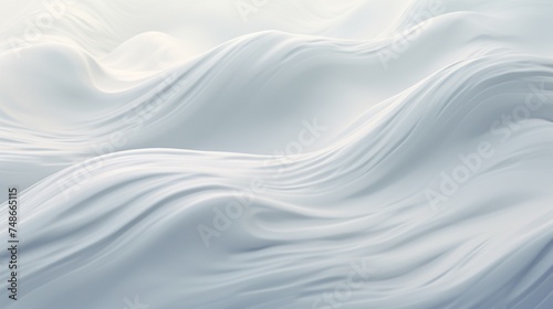 Soft, undulating waves of milky white cascading into oblivion
