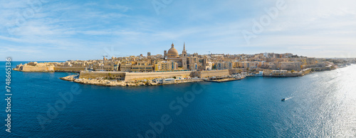 Panorama of Valletta city - capital of Maltese island