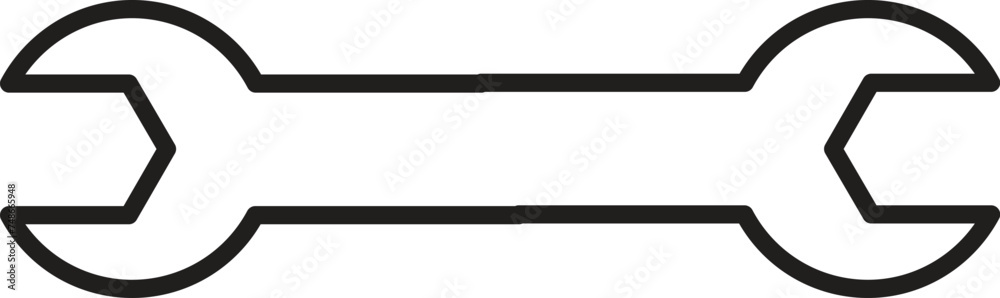 Fototapeta premium wrench icons set. Wrench vector icon. Spanner symbol