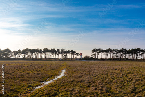 Leuchtturm Gellen auf der Insel Hiddensee.