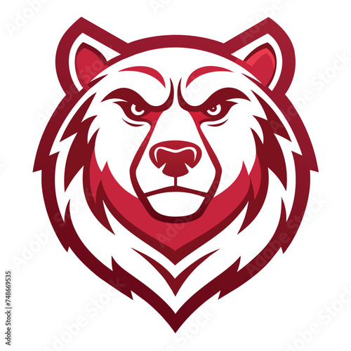 bear head logo vector illustration 