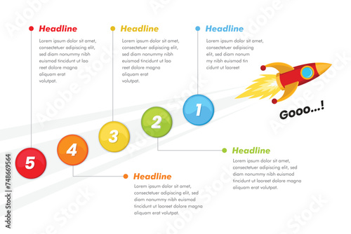 Foto Vector design infographics template
