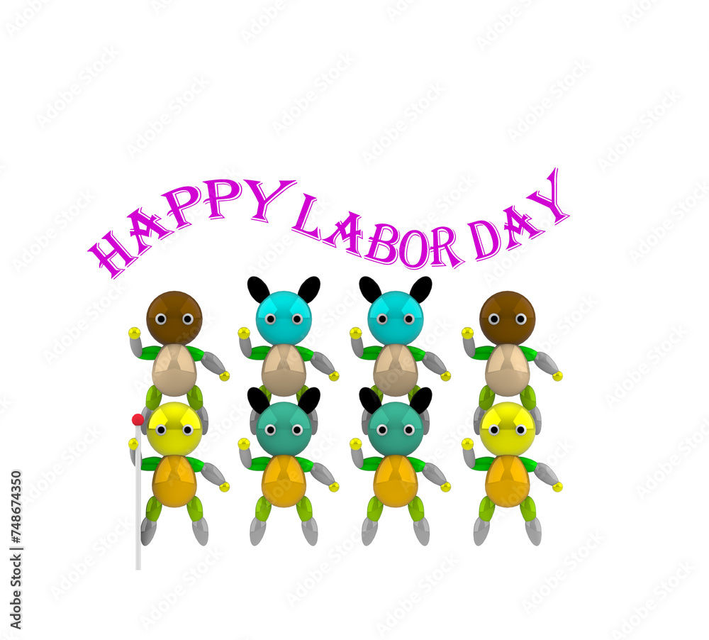 Fototapeta premium happy labor day