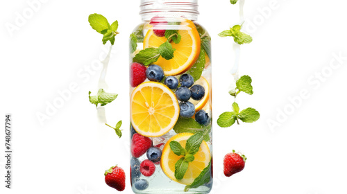 Electrolyte-Infused Water PNG with Transparent Background