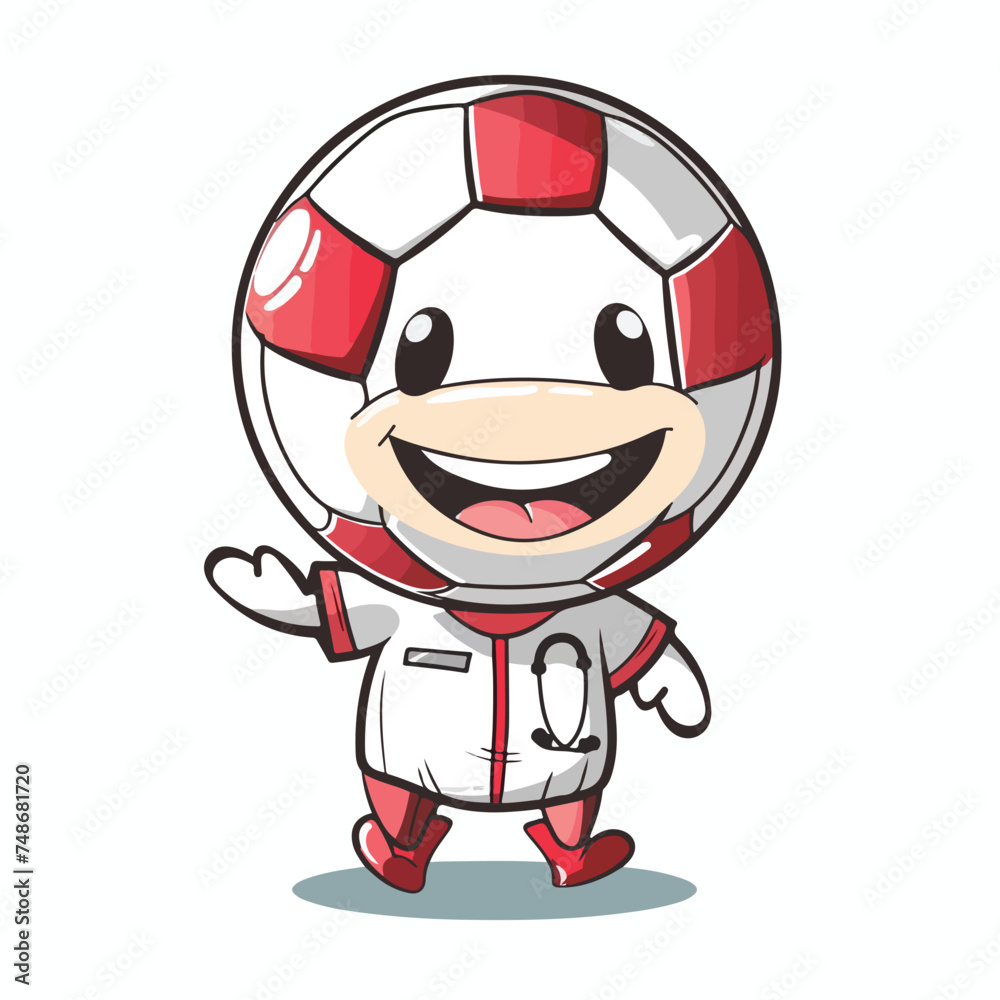 The Soccer Ball mascot character becomes a nurse. 