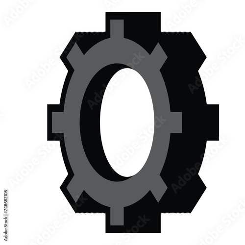 Gears system preferences vector icon