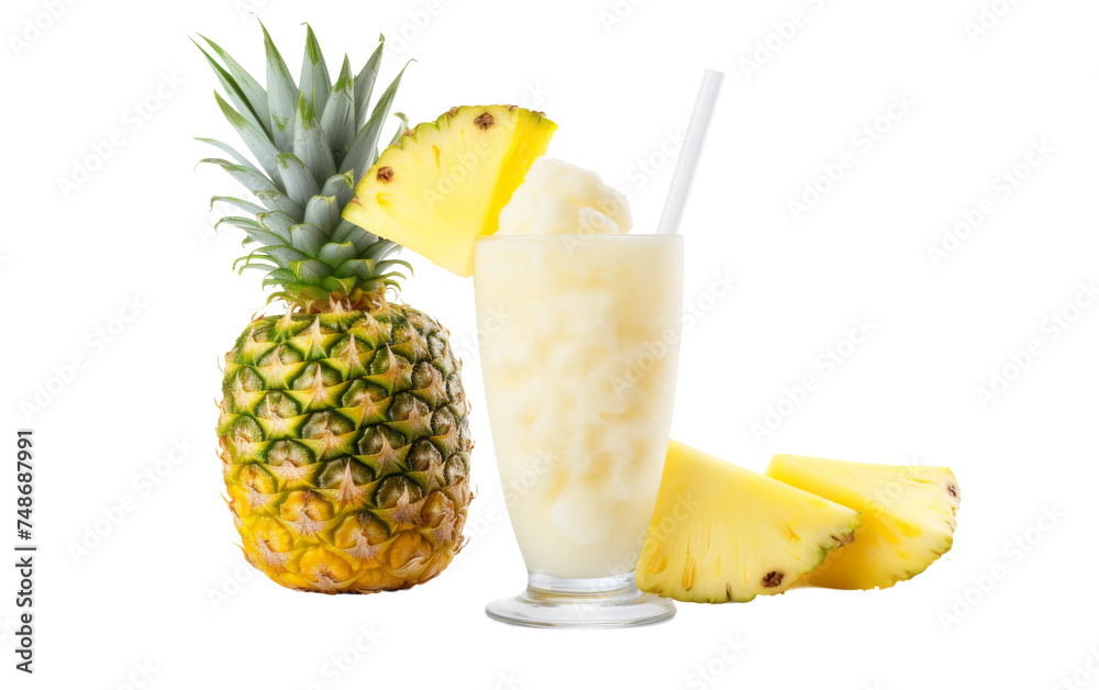 Pineapple Paradise Chill on white background