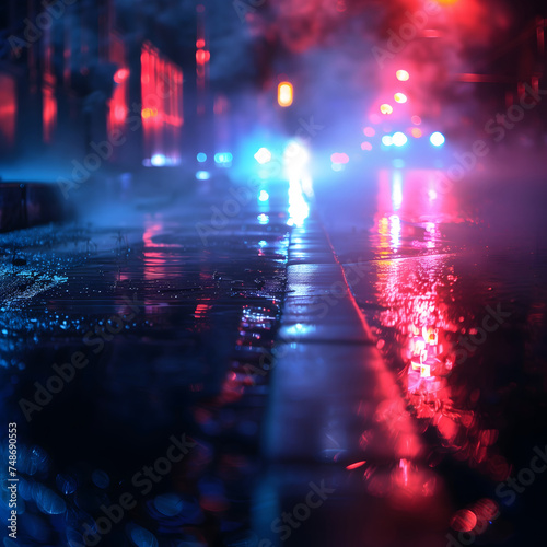 night city street-generative ai © siwoo-mint