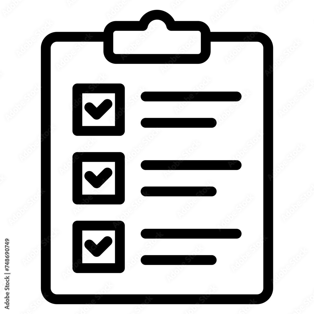 Clipboard witch Checklist, Wishlist Icon. Clipboard witch Checklist, Wishlist Icon.