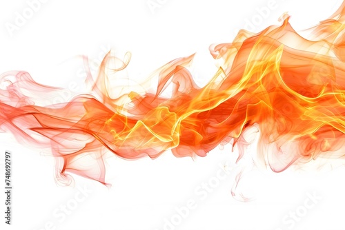 Fire transparent on white. abstract fire background. abstract fire smoke