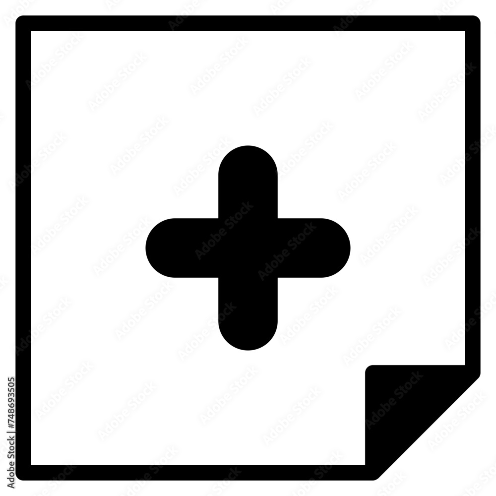 Add new list icon vector file document with plus symbol, create new report icon add to lists sign Add new list icon vector file document with plus symbol, create new report icon add to lists sign