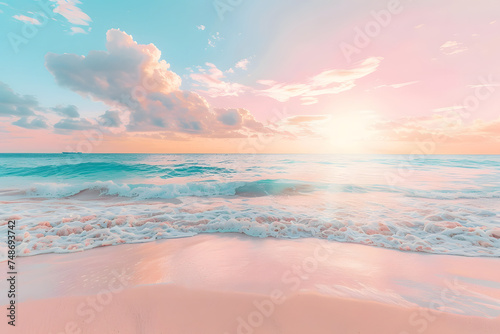 Sunset on the beach © Abraham