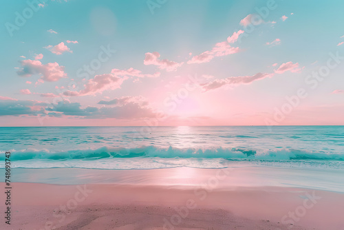 Sunset on the beach © Abraham