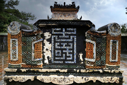 Detail of Tuc Duc Royal Tomb complex in Hoi An, Vietnam