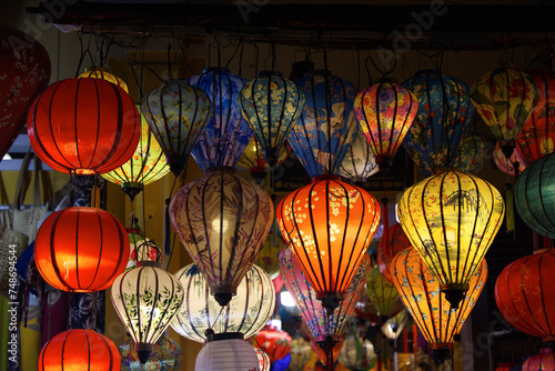 The lanterns of the city of Hoi An  Vietnam