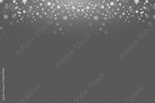 
Glow light effect. Vector illustration. Christmas flash of light and particles. On a transparent background.