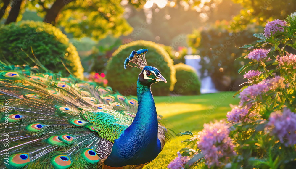 Obraz premium peacock with feathers