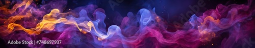 Merging multicolored smoke. Abstract background ©  AKA-RA