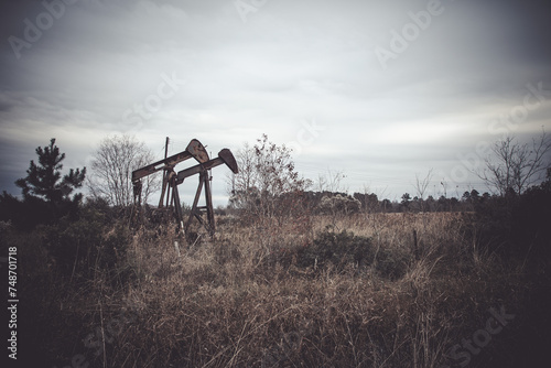 Two old pumpjacks, sometimes called a 