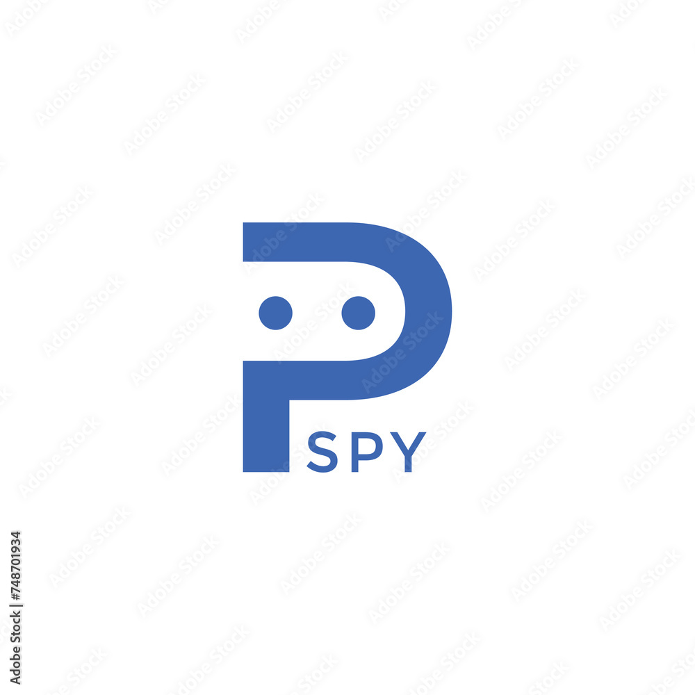 spy letter p logo design graphic vector spy letter p logo design graphic vector