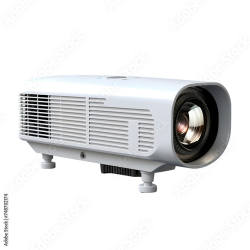 Projector isolated on transparent background