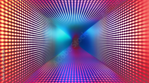 abstract colorful futuristic tunel moire patterns