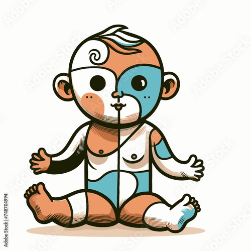 illustration of a baby © Gblack