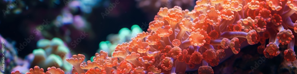 Obraz premium corals seascape background.