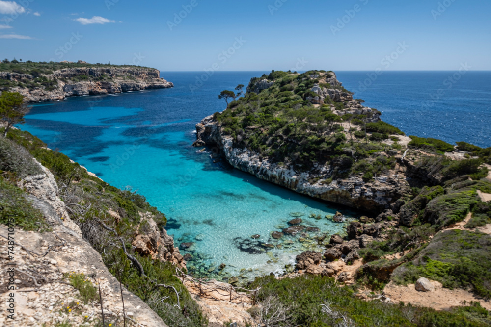 Calo des Moro, .Santanyi, Mallorca, Balearic Islands, Spain