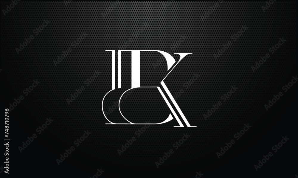 BK, KB, B, K, Abstract Letters Logo monogram BK, KB, B, K, Abstract Letters Logo monogram