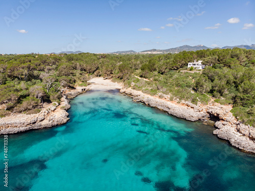Cala Sa Nau, Felanitx, Mallorca, Balearic Islands, Spain