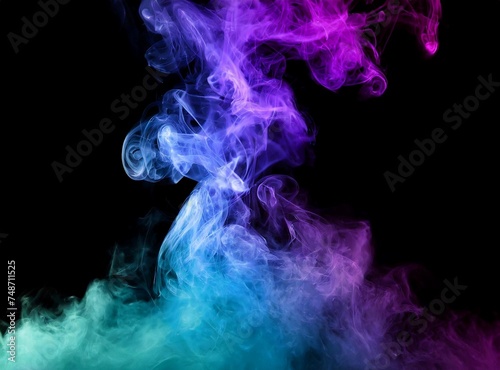 Smoke isolated on black background © D'Arcangelo Stock