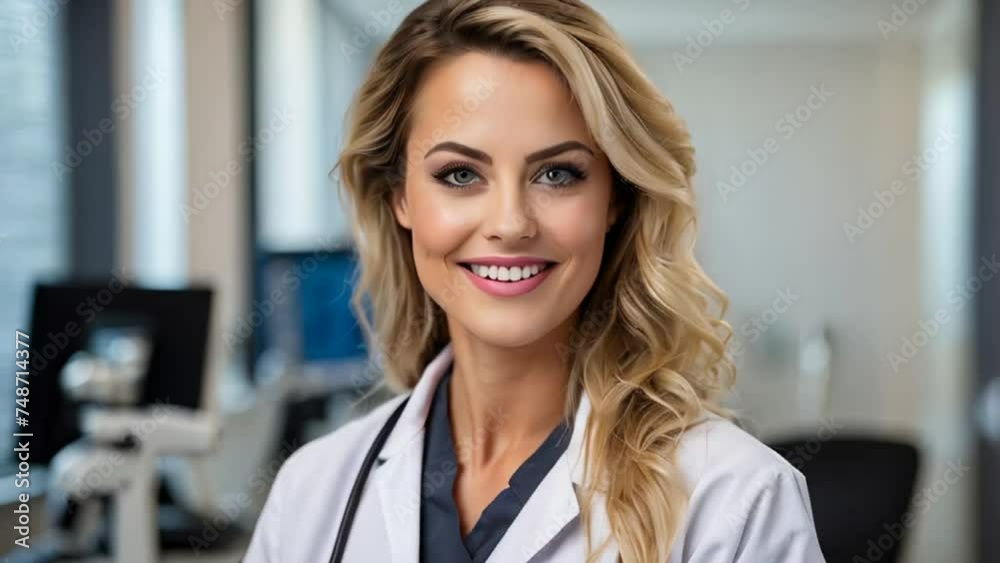 portrait of a beautiful woman doctor portrait of a beautiful woman doctor