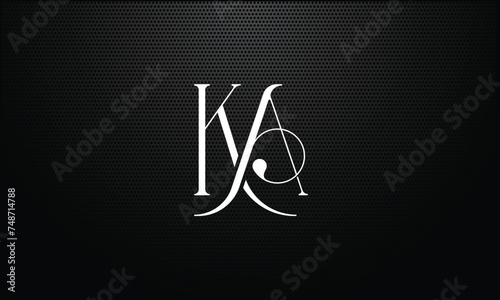 KA, AK, K, A, Abstract Letters Logo monogram