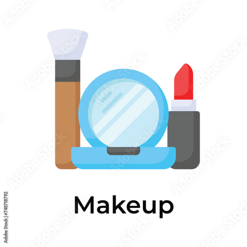 Makeup kit, mothers day gift, visually perfect icon of makeup accessory