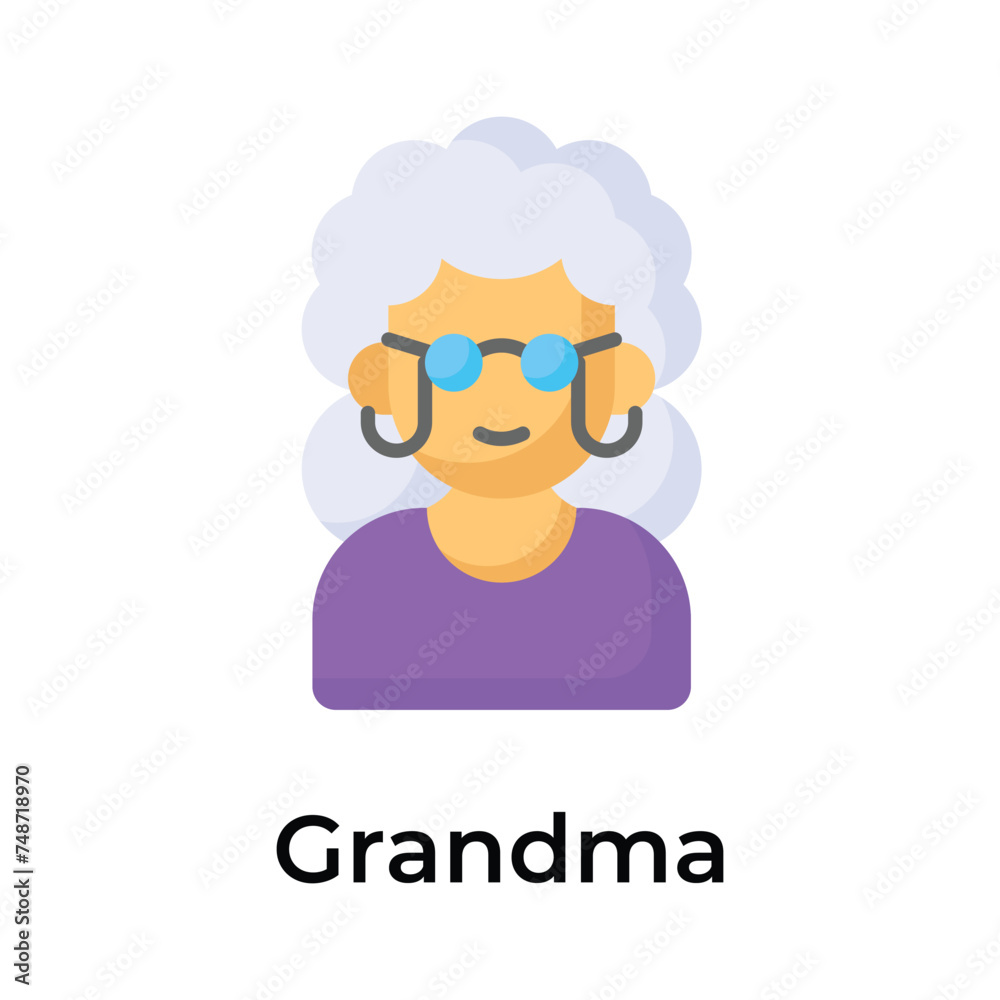 Grama avatar vector design, ready for premium use Grama avatar vector design, ready for premium use