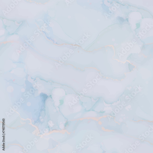 Alcohol Ink Marble. Trendy Abstract Sea Template. Gold Sky Paint. Pink Marble Background. Watercolor Marble. Ocean Elegant Background. Blue Gradient Watercolor. Water Bronze Texture. Liquid Vector Ink