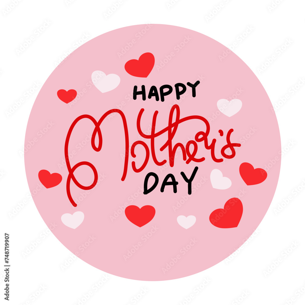 Happy mother day greeting card