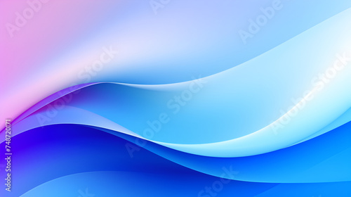 With graceful liquid motion, a sleek abstract wave spins artfully across this deep blue blank canvas, drawing the eye with its hypnotic flow, abstract blue background with smooth lines 