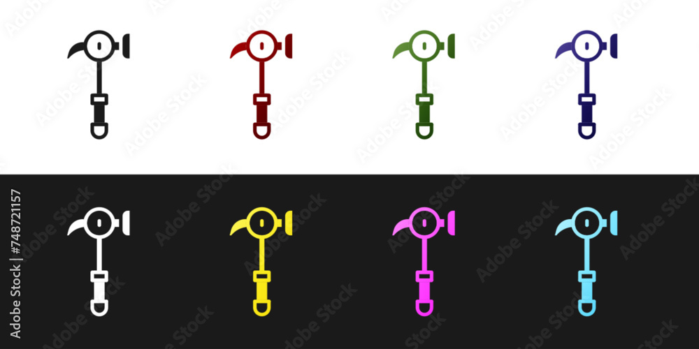 Set Hammer icon isolated on black and white background. Tool for repair. Vector Set Hammer icon isolated on black and white background. Tool for repair. Vector